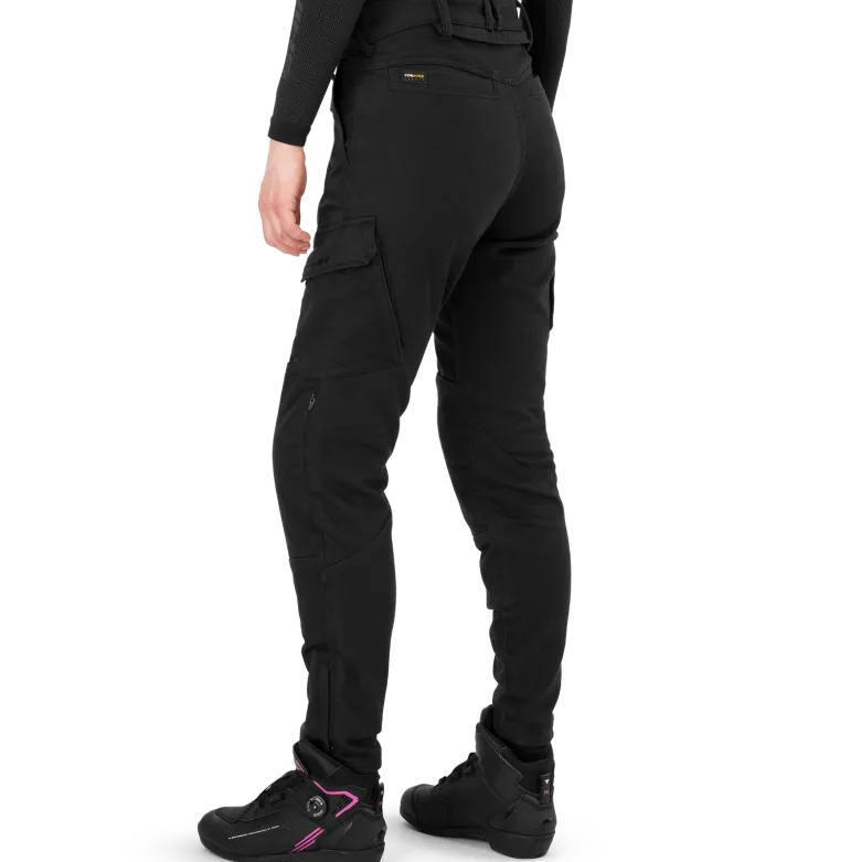 Jeansy motocyklowe damskie SHIMA RECON LADY BLACK czarny