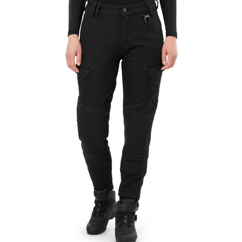 Jeansy motocyklowe damskie SHIMA RECON LADY BLACK czarny