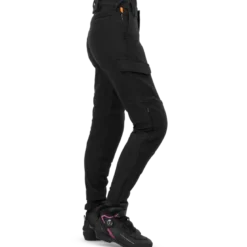 Jeansy motocyklowe damskie SHIMA RECON LADY BLACK czarny