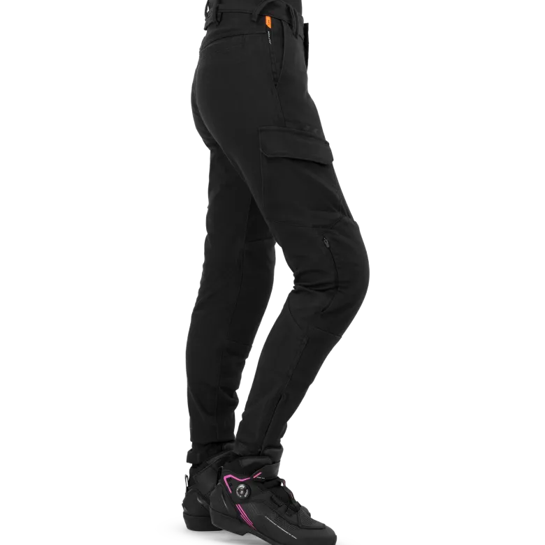 Jeansy motocyklowe damskie SHIMA RECON LADY BLACK czarny