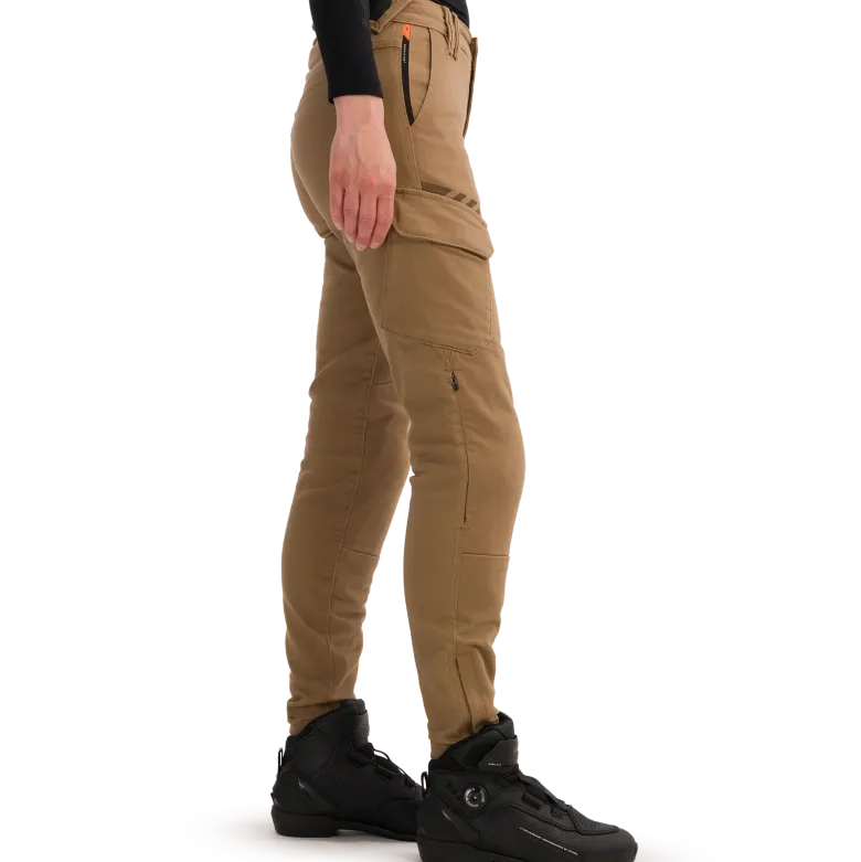 Jeansy motocyklowe damskie SHIMA RECON LADY SAND beżowy