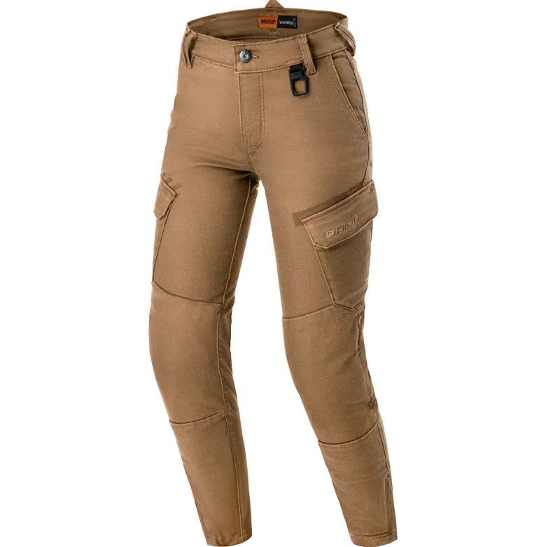 Jeansy motocyklowe damskie SHIMA RECON LADY SAND beżowy