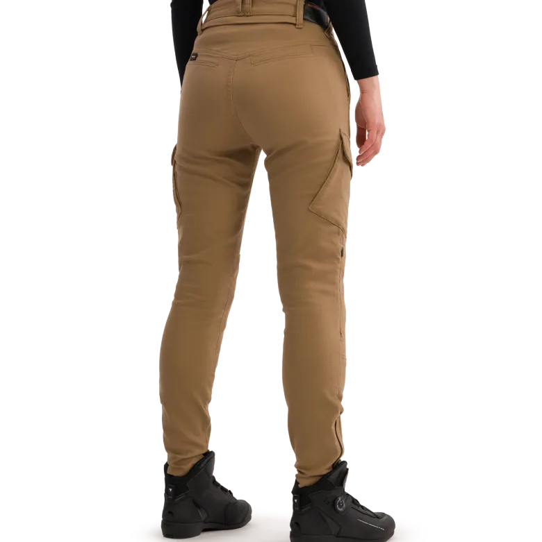 Jeansy motocyklowe damskie SHIMA RECON LADY SAND beżowy