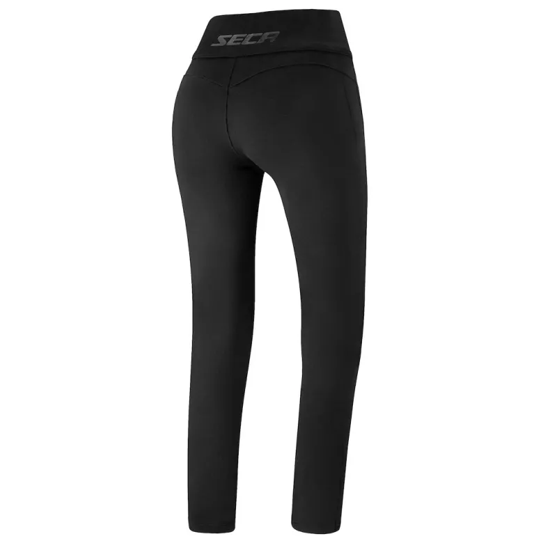 Jeansy motocyklowe damskie SECA FLEX BLACK czarny