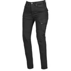 Jeansy motocyklowe damskie SECA SQUADRON LADY BLACK czarny