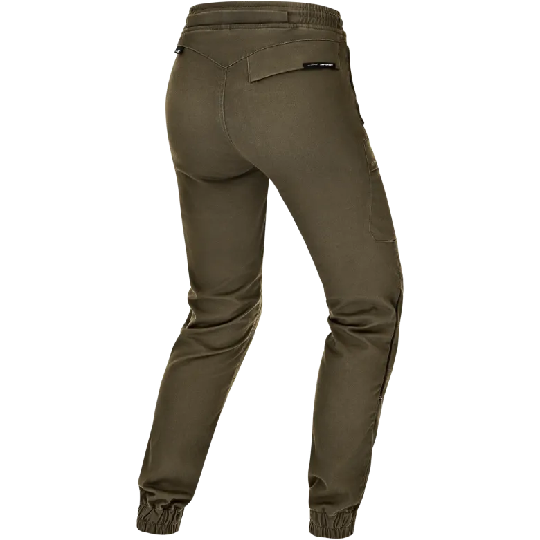 Jeansy motocyklowe damskie SHIMA JOGGSY LADY KHAKI zielony