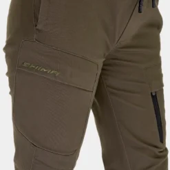 Jeansy motocyklowe damskie SHIMA JOGGSY LADY KHAKI zielony