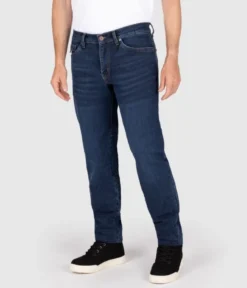 Jeansy motocyklowe KNOX KIRKSTONE STONE WASH INDIGO granatowy