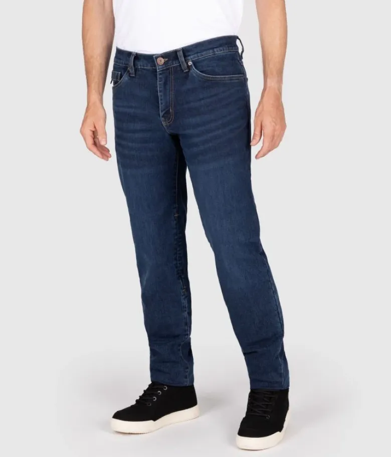 Jeansy motocyklowe KNOX KIRKSTONE STONE WASH INDIGO granatowy