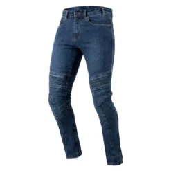 Jeansy motocyklowe OZONE HORNET II WASHED BLUE niebieski