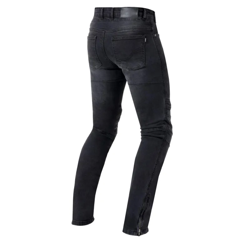 Jeansy motocyklowe OZONE HORNET II WASHED czarny