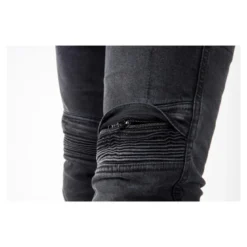 Jeansy motocyklowe OZONE HORNET II WASHED czarny