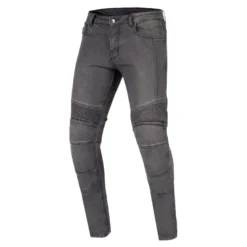 Jeansy motocyklowe OZONE RUSTY WASHED BLACK czarny