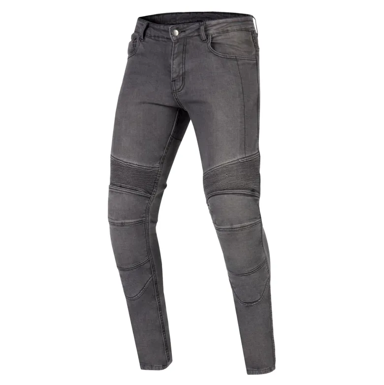 Jeansy motocyklowe OZONE RUSTY WASHED BLACK czarny