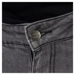 Jeansy motocyklowe OZONE RUSTY WASHED BLACK czarny
