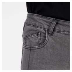 Jeansy motocyklowe OZONE RUSTY WASHED BLACK czarny