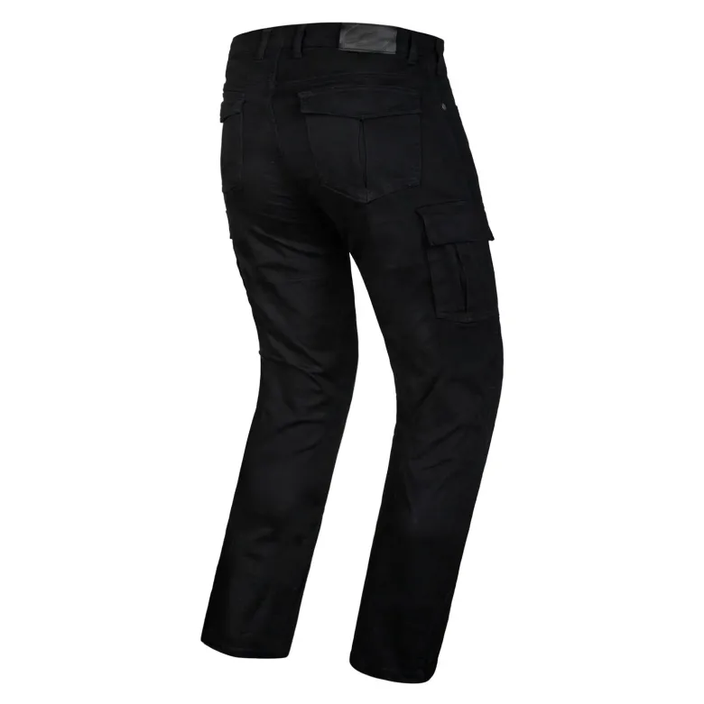 Jeansy motocyklowe OZONE SHADOW II BLACK czarny