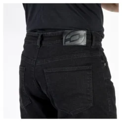 Jeansy motocyklowe OZONE STRIKER SLIM FIT BLACK czarny