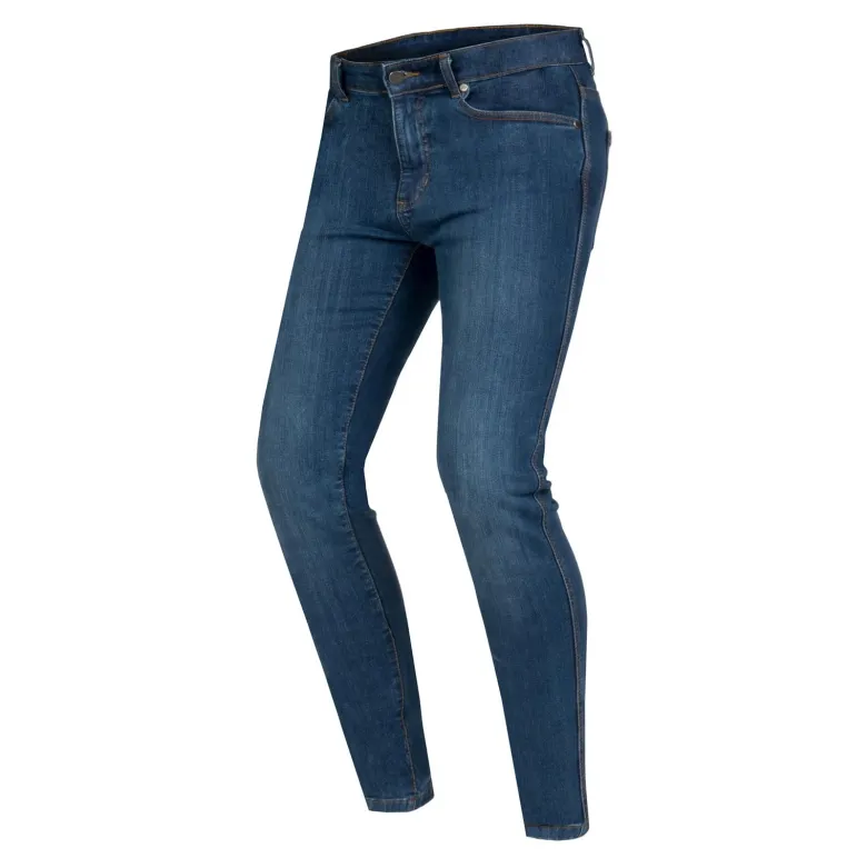Jeansy motocyklowe OZONE STRIKER SLIM FIT WASHED BLUE niebieski