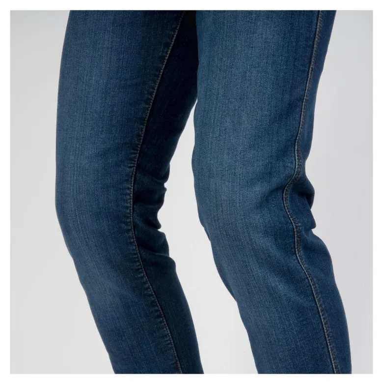 Jeansy motocyklowe OZONE STRIKER SLIM FIT WASHED BLUE niebieski