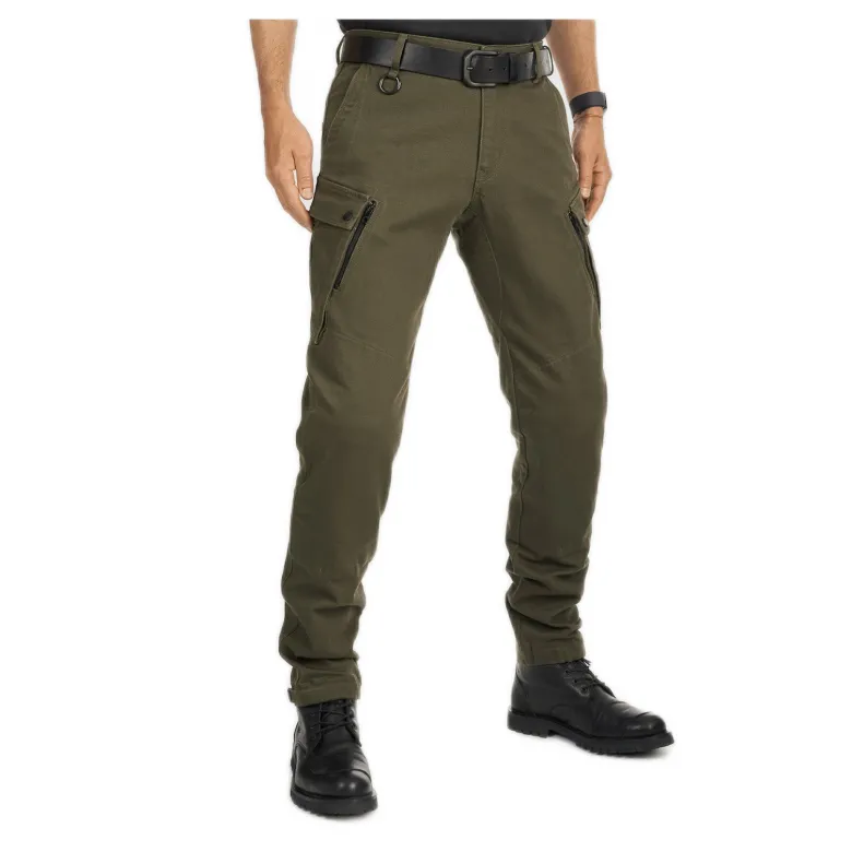Jeansy motocyklowe PANDO MOTO MARK AAA OLIVE zielony