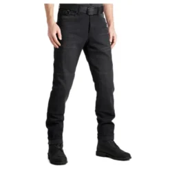 Jeansy motocyklowe PANDO MOTO BOSS DYN BLACK czarny