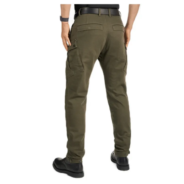 Jeansy motocyklowe PANDO MOTO MARK KEV OLIVE GREEN zielony