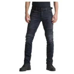 Jeansy motocyklowe PANDO MOTO KARL DEVIL 9 BLACK czarny