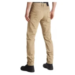 Jeansy motocyklowe PANDO MOTO ROBBY SLIM BEIGE beżowy
