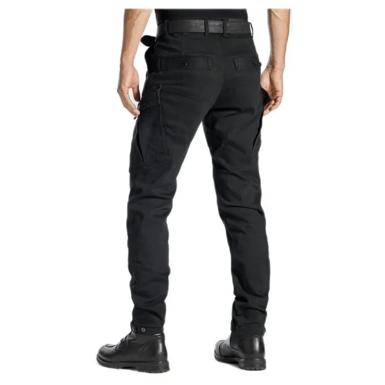 Jeansy motocyklowe PANDO MOTO MARK AAA BLACK czarny