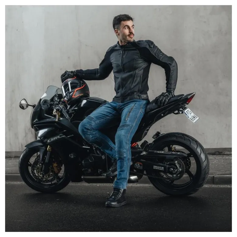Jeansy motocyklowe REBELHORN VANDAL DENIM BLUE niebieski