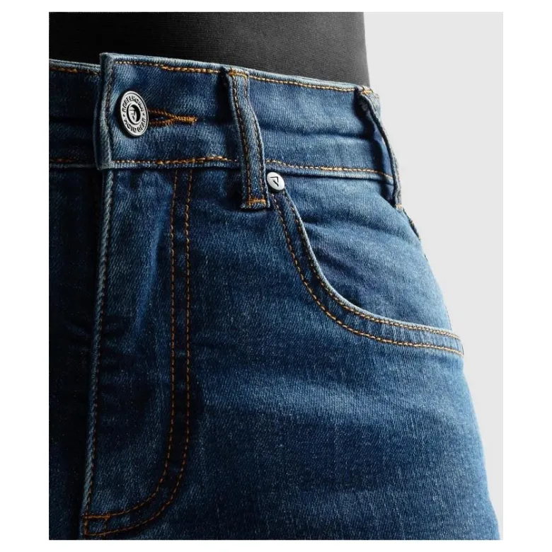 Jeansy motocyklowe REBELHORN CLASSIC MONOLAYER WASHED BLUE niebieski