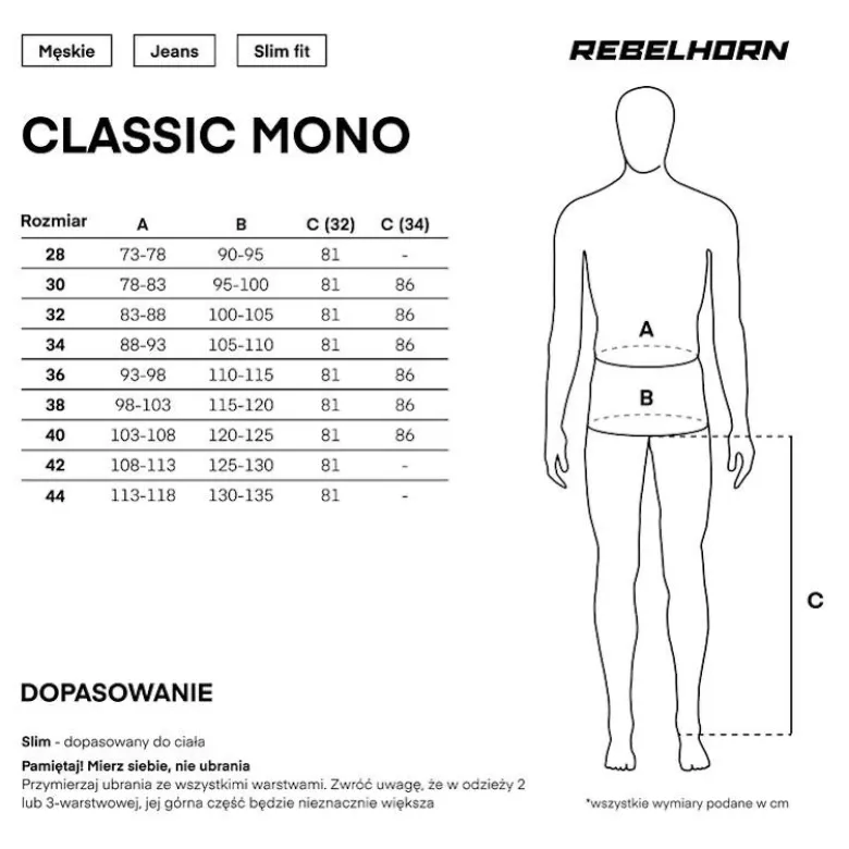Jeansy motocyklowe REBELHORN CLASSIC MONOLAYER WASHED BLUE niebieski