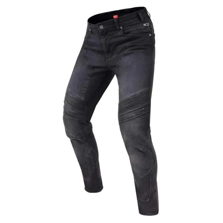 Jeansy motocyklowe REBELHORN EAGLE III SLIM FIT WASHED BLACK czarny