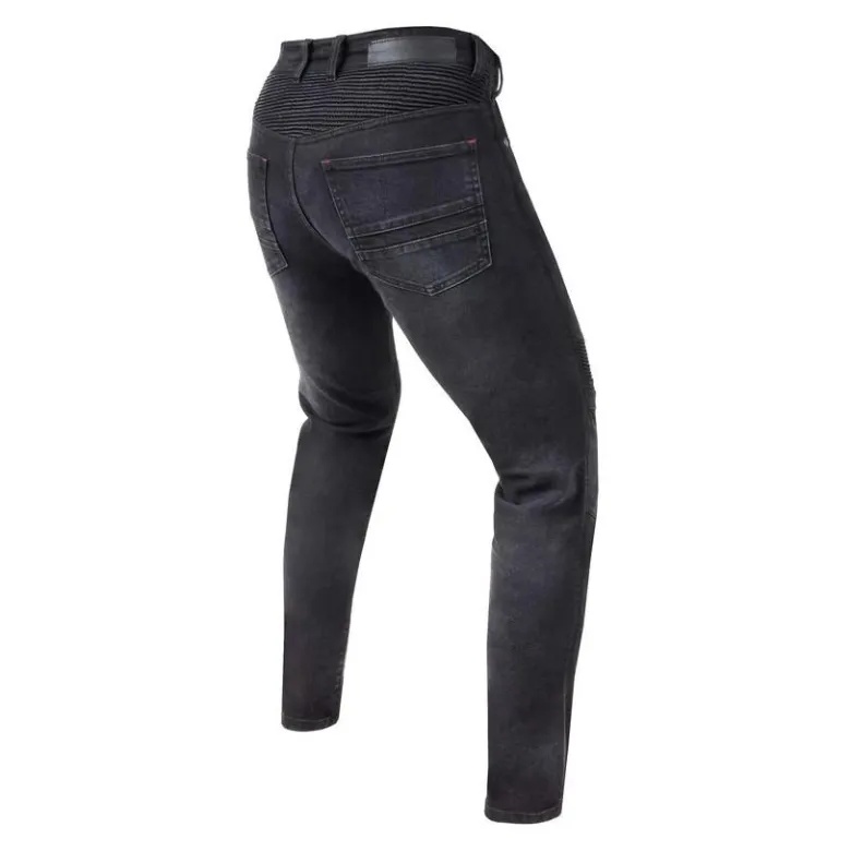 Jeansy motocyklowe REBELHORN EAGLE III SLIM FIT WASHED BLACK czarny