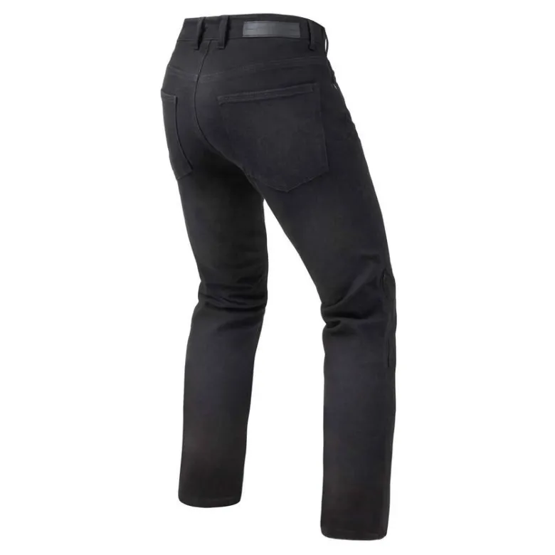 Jeansy motocyklowe REBELHORN CLASSIC III REGULAR FIT WASHED BLACK czarny