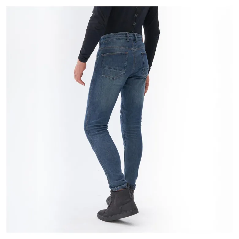 Jeansy motocyklowe REBELHORN NOMAD TAPERED FIT WASHED BLUE niebieski