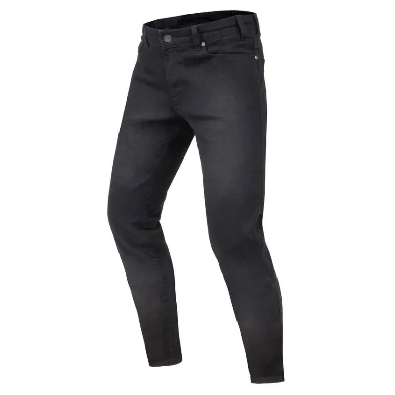 Jeansy motocyklowe REBELHORN CLASSIC III SKINNY WASHED BLACK czarny