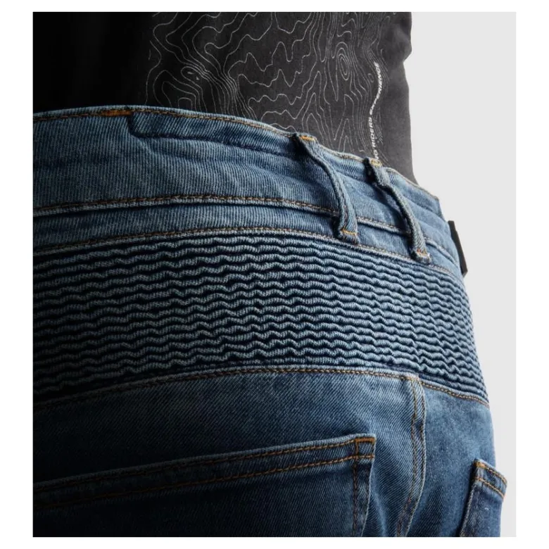 Jeansy motocyklowe REBELHORN VANDAL MONOLAYER WASHED BLUE niebieski
