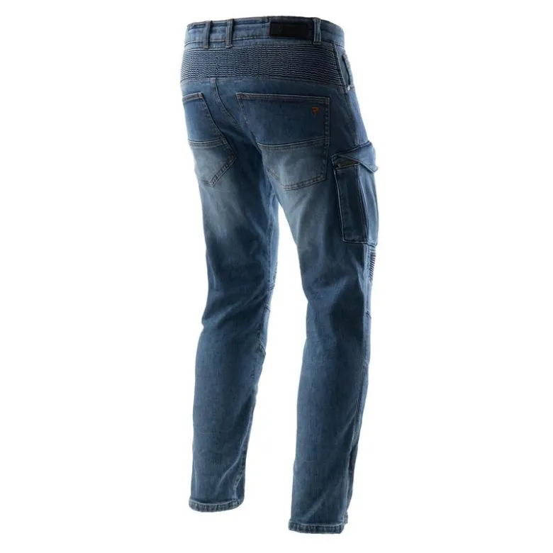 Jeansy motocyklowe REBELHORN VANDAL MONOLAYER WASHED BLUE niebieski