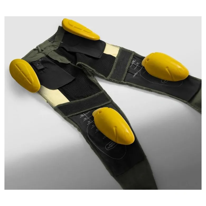 Jeansy motocyklowe REBELHORN FASTER OLIVE GREEN zielony