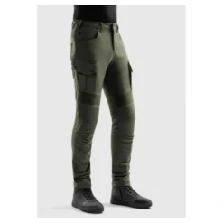 Jeansy motocyklowe REBELHORN FASTER OLIVE GREEN zielony