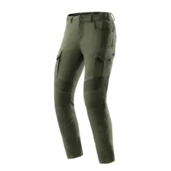 Jeansy motocyklowe REBELHORN FASTER OLIVE GREEN zielony