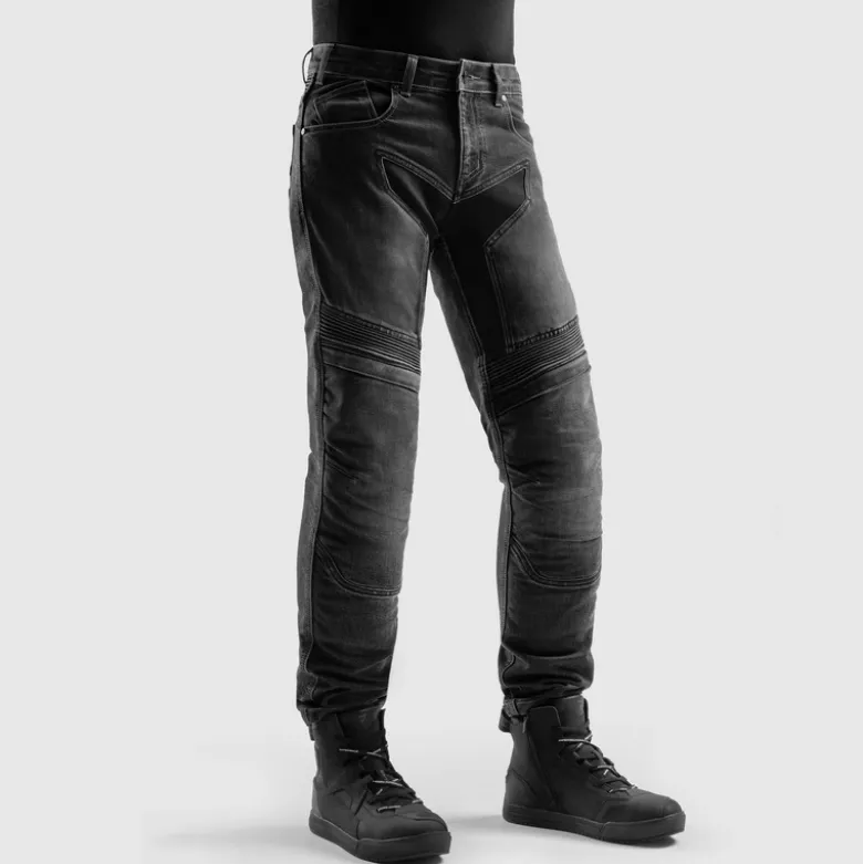 Jeansy motocyklowe REBELHORN EAGLE 4 REGULAR BLACK czarny