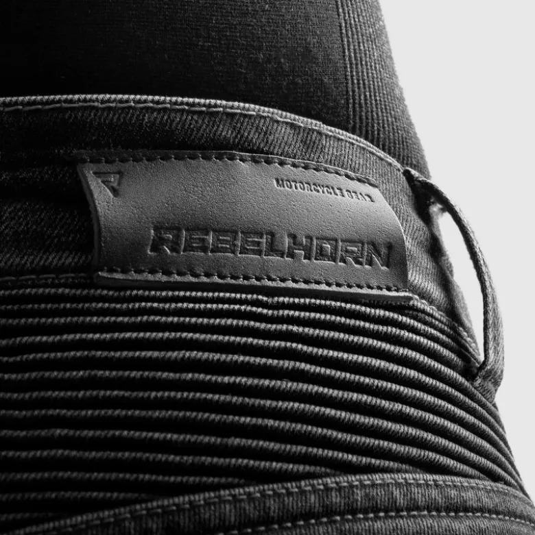 Jeansy motocyklowe REBELHORN EAGLE 4 REGULAR BLACK czarny