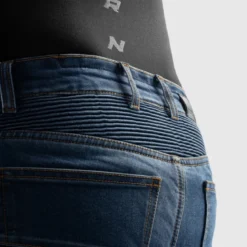 Jeansy motocyklowe REBELHORN EAGLE 4 SLIM WASHED BLUE niebieski