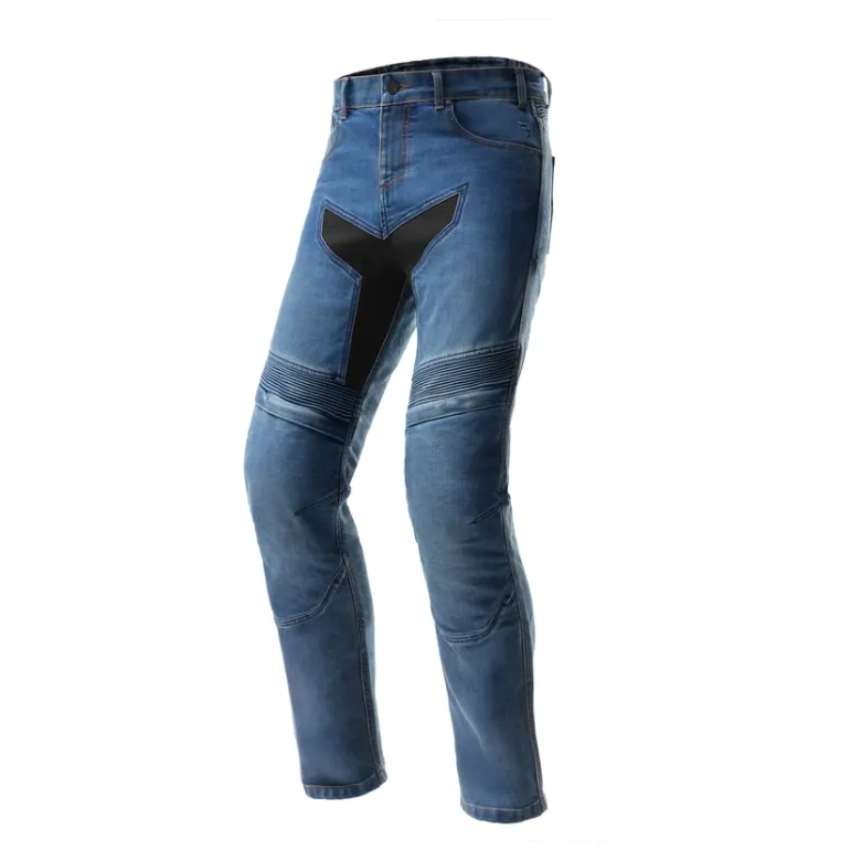 Jeansy motocyklowe REBELHORN EAGLE 4 SLIM WASHED BLUE niebieski
