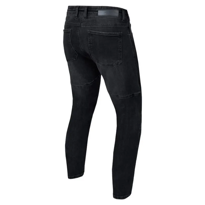 Jeansy motocyklowe REBELHORN RAGE II TAPERED FIT WASHED BLACK czarny