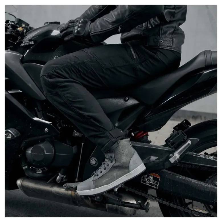 Jeansy motocyklowe REBELHORN URBAN III WASHED BLACK czarny