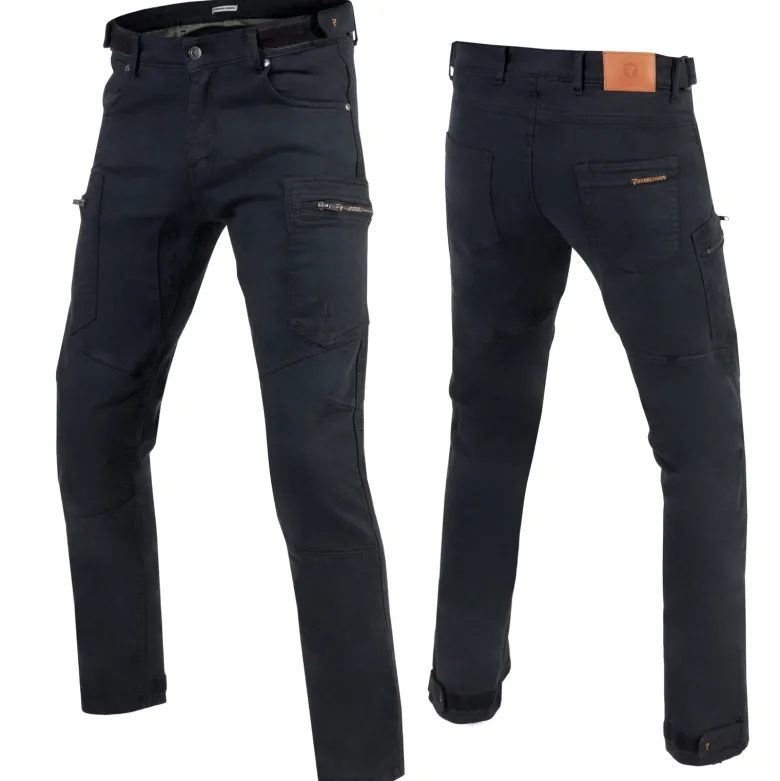 Jeansy motocyklowe REBELHORN URBAN III WASHED BLACK czarny